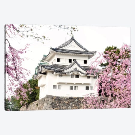 Sakura Nagoya Castle Canvas Print #PHD833} by Philippe Hugonnard Canvas Print