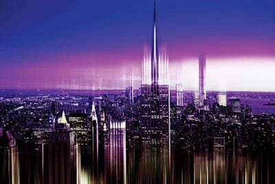 NYC Purple Night by Philippe Hugonnard multi panel art