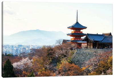 Pagoda Kiyomizu-Dera Temple Canvas Art Print - East Asian Culture