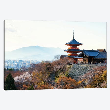 Pagoda Kiyomizu-Dera Temple Canvas Print #PHD859} by Philippe Hugonnard Canvas Print