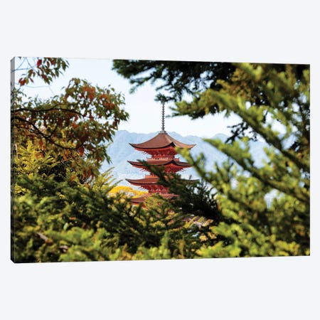 Pagoda In Miyajima Canvas Print #PHD867} by Philippe Hugonnard Art Print