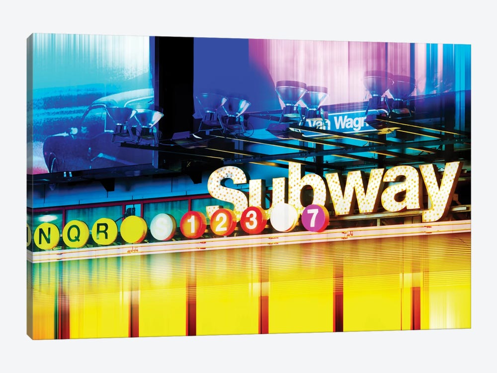 NYC Subway by Philippe Hugonnard 1-piece Canvas Artwork