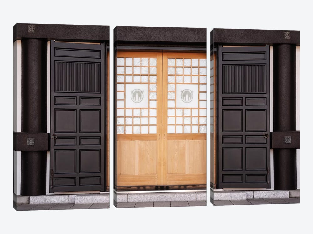 Japanese Door by Philippe Hugonnard 3-piece Canvas Wall Art