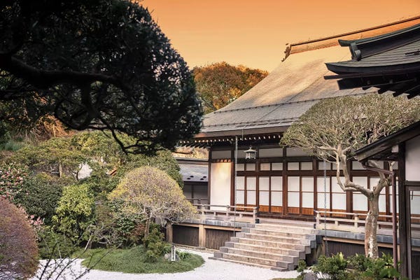 Japanese Culture: Sunset Temple by Philippe Hugonnard