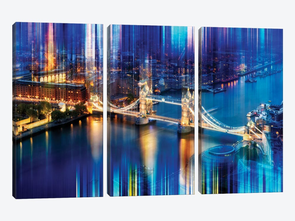 Tower Bridge by Philippe Hugonnard 3-piece Canvas Artwork