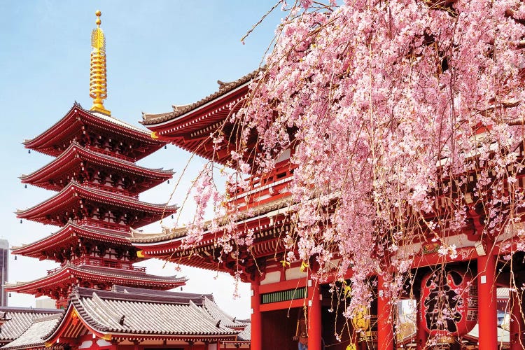 Senso-Ji Pagoda by Philippe Hugonnard canvas print