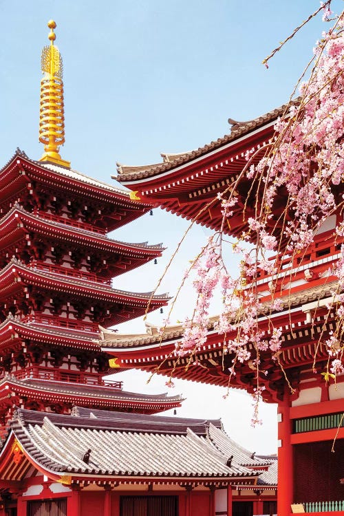 Senso-Ji Pagoda II by Philippe Hugonnard canvas print