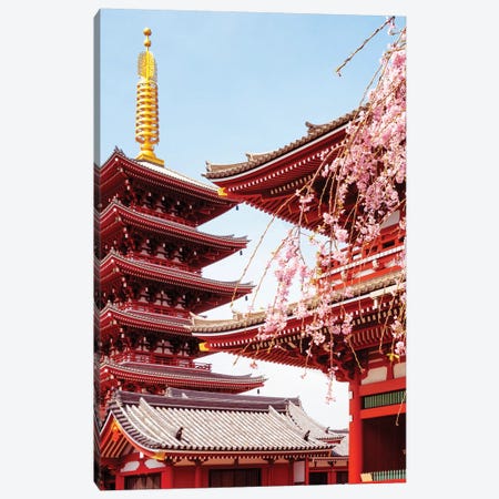 Senso-Ji Pagoda II Canvas Print #PHD892} by Philippe Hugonnard Canvas Print