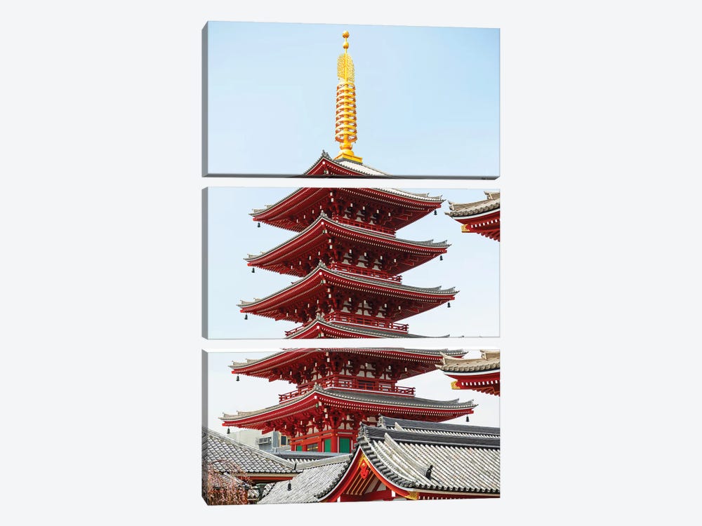 Senso-Ji Pagoda III by Philippe Hugonnard 3-piece Art Print