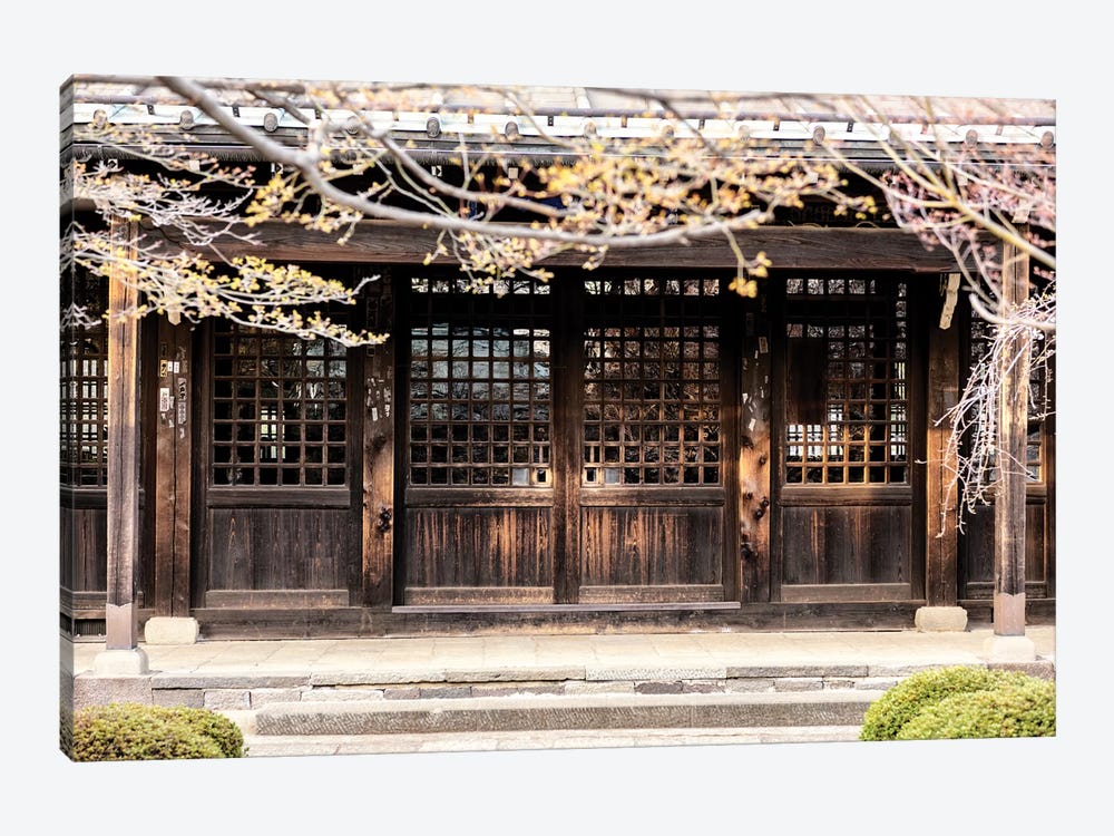 Japanese Wooden Facade by Philippe Hugonnard 1-piece Canvas Print