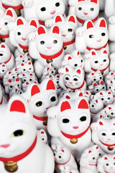 Japanese Culture: Lucky Cat Temple II by Philippe Hugonnard