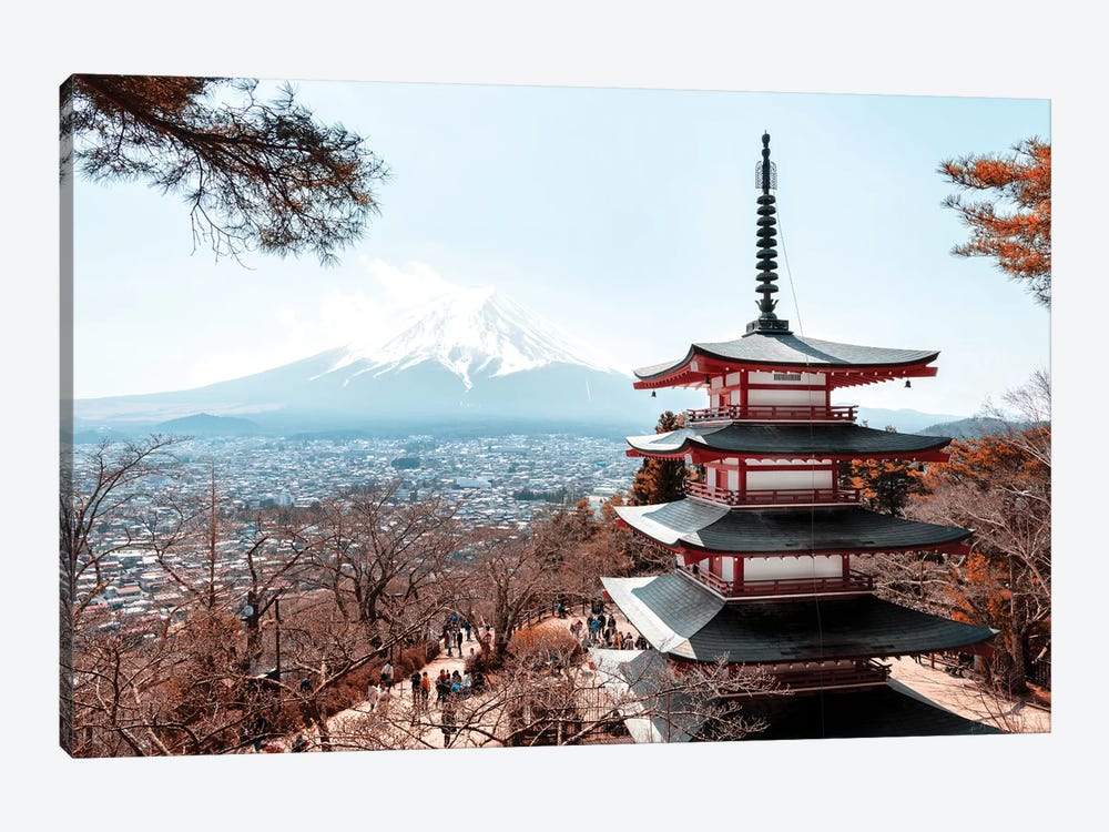 Mt. Fuji With Chureito Pagoda by Philippe Hugonnard 1-piece Canvas Art