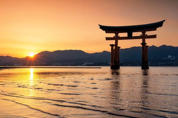 Itsukushima (Miyajima): Miyajima Torii Sunset II by Philippe Hugonnard