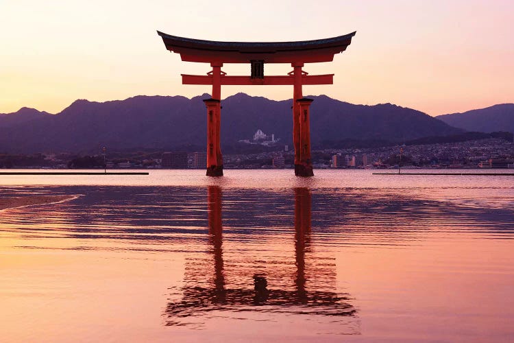 Sunset Of Torii Gate In Miyajima