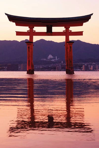 Buddhism: Sunset Of Torii Gate In Miyajima II by Philippe Hugonnard