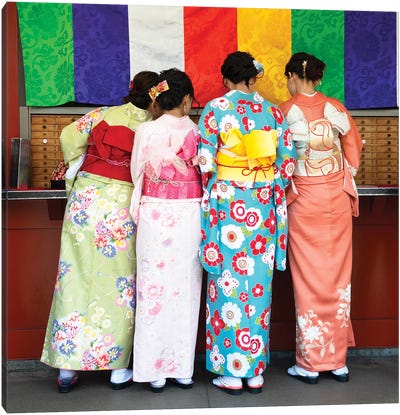 Kimonos Canvas Art Print - Japanese Culture