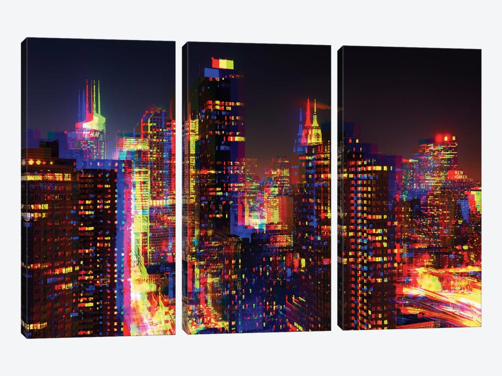 NYC by Philippe Hugonnard 3-piece Canvas Wall Art
