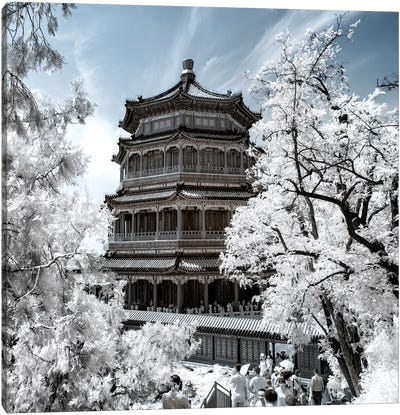 Another Look At China I Canvas Art Print - Pagodas
