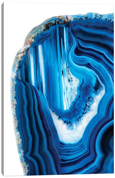 Blue Agate Canvas Art Print - Philippe Hugonnard