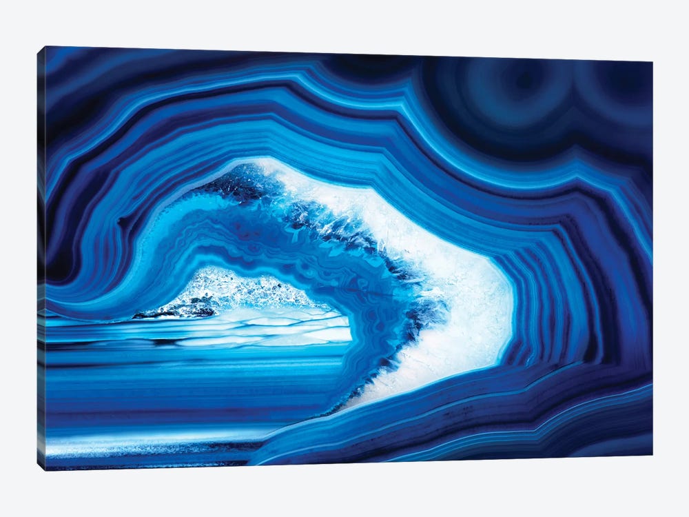 Slice Of Blue Agate by Philippe Hugonnard 1-piece Art Print