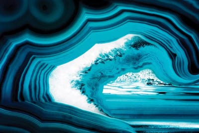 Slice Of Turquoise Agate by Philippe Hugonnard canvas print