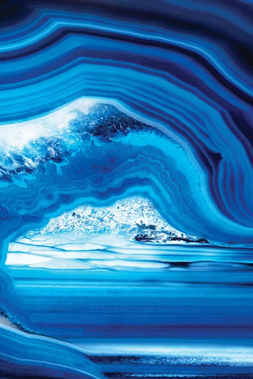 Close-Up Of Blue Agate by Philippe Hugonnard wall art