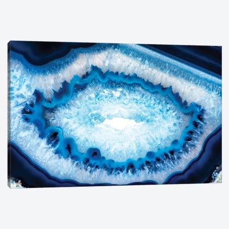 Blue Agate Look Canvas Print #PHD969} by Philippe Hugonnard Canvas Art Print