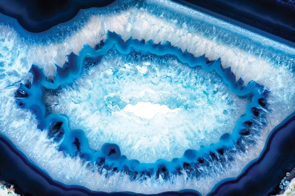 Agates, Geodes & Minerals: Blue Agate Look by Philippe Hugonnard