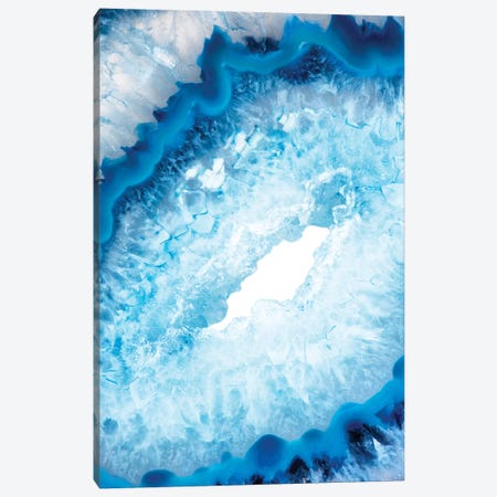 Blue Agate Heart Canvas Print #PHD970} by Philippe Hugonnard Canvas Artwork