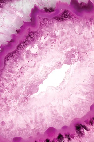 Pink Agate Heart by Philippe Hugonnard canvas print