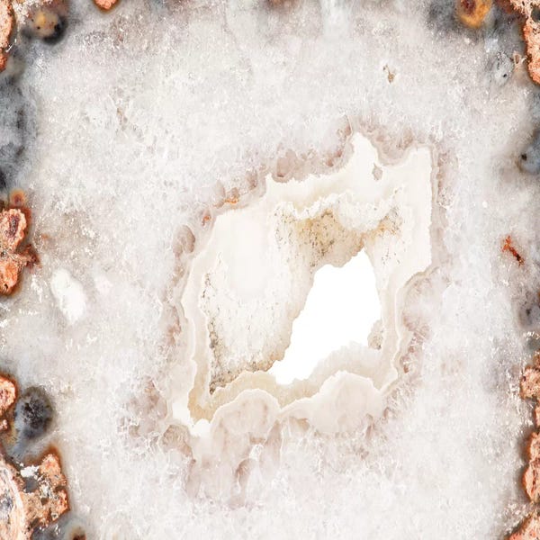 Agates, Geodes & Minerals: White Agate II by Philippe Hugonnard