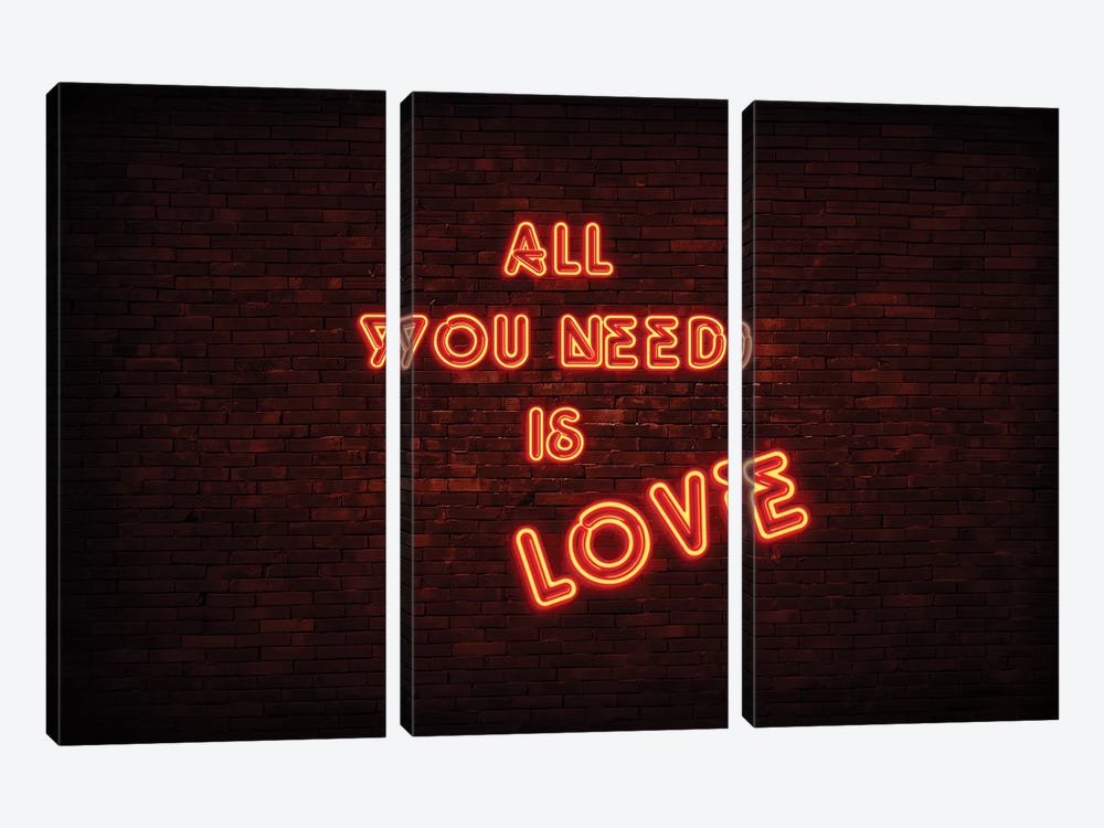 All You Need Is Love by Philippe Hugonnard 3-piece Canvas Wall Art