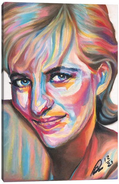 Lady Di Canvas Art Print - Princess Diana