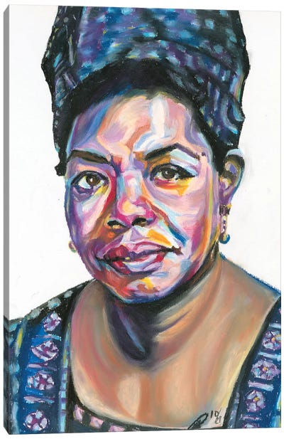 Maya Angelou Canvas Art Print - Petra Hoette