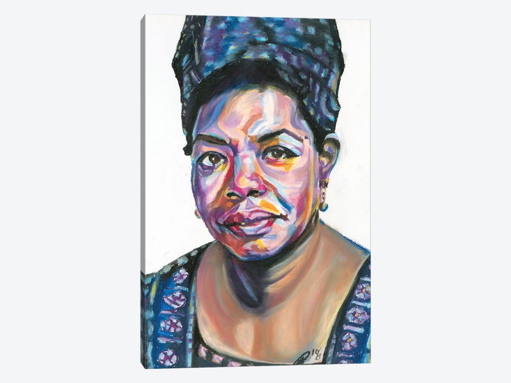 Maya Angelou by Petra Hoette 1-piece Canvas Print
