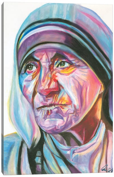 Mother Teresa Canvas Art Print - Petra Hoette