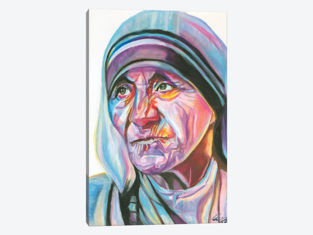 Mother Teresa by Petra Hoette 1-piece Canvas Print