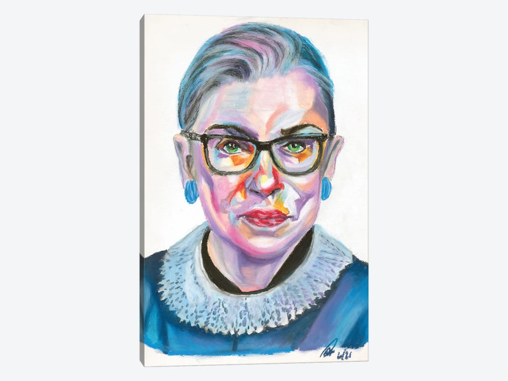 Ruth Bader Ginsburg - RBG by Petra Hoette 1-piece Canvas Wall Art