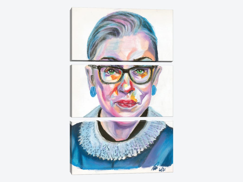 Ruth Bader Ginsburg - RBG by Petra Hoette 3-piece Canvas Artwork