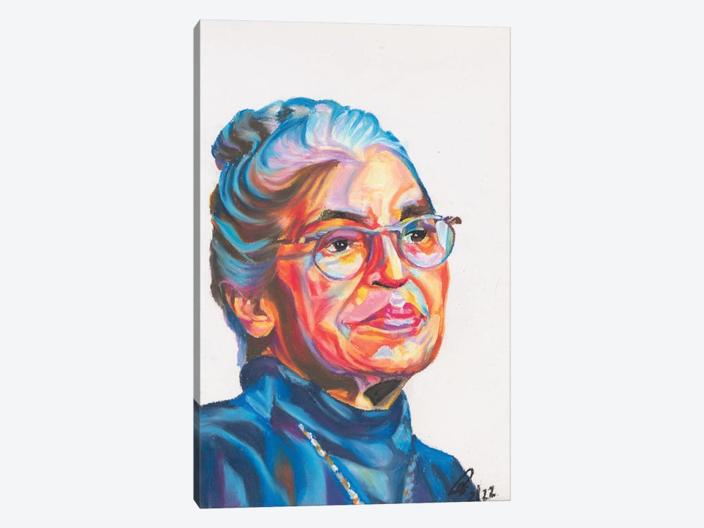 Rosa Parks by Petra Hoette 1-piece Canvas Art Print