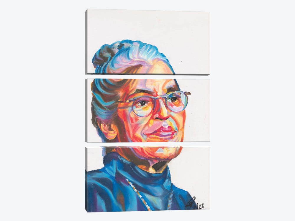 Rosa Parks by Petra Hoette 3-piece Art Print