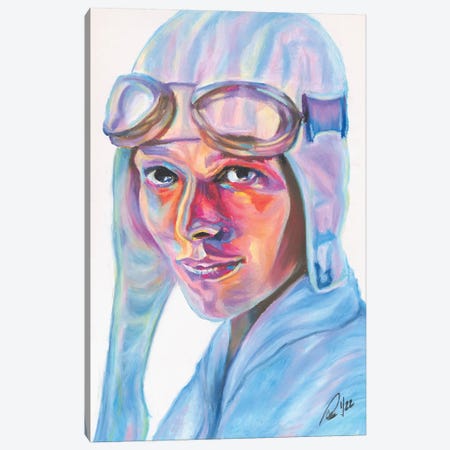 Amelia Earhart Canvas Print #PHE1} by Petra Hoette Canvas Print