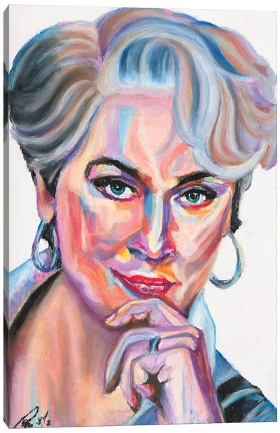 Meryl Streep Canvas Art Print - Petra Hoette