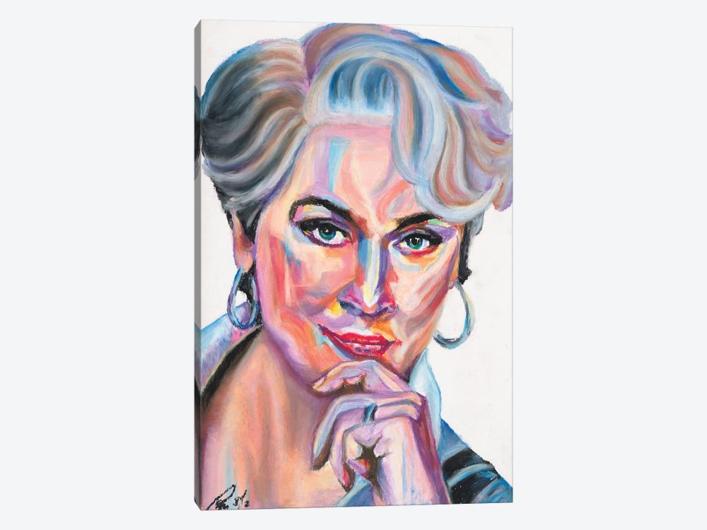 Meryl Streep by Petra Hoette 1-piece Art Print