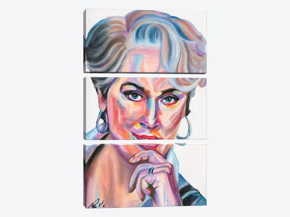 Meryl Streep by Petra Hoette 3-piece Art Print