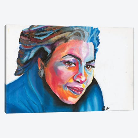 Toni Morrison Canvas Print #PHE21} by Petra Hoette Canvas Print