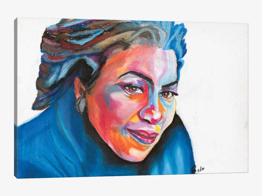 Toni Morrison by Petra Hoette 1-piece Canvas Wall Art