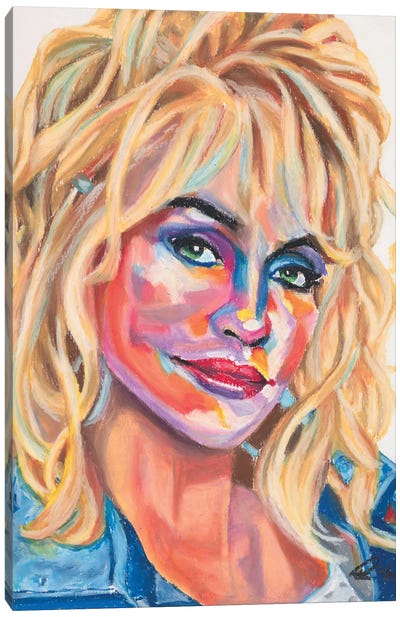 Dolly Parton Canvas Art Print - Petra Hoette