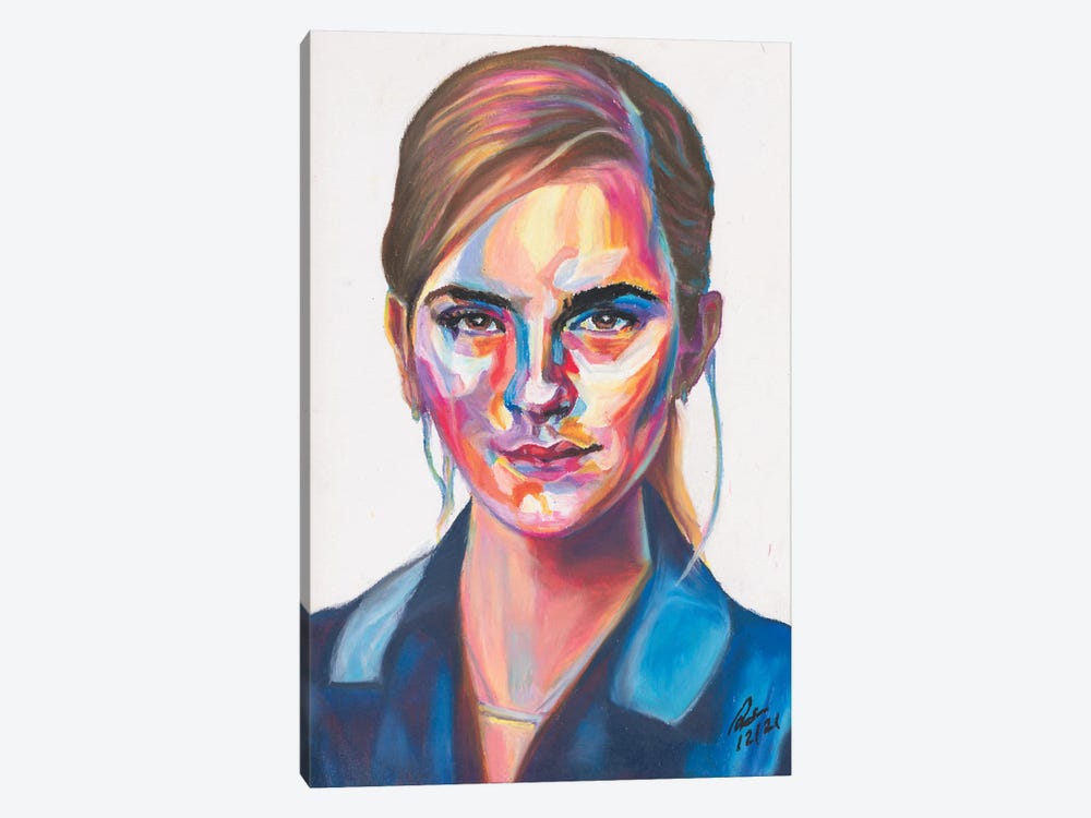 Emma Watson by Petra Hoette 1-piece Canvas Art