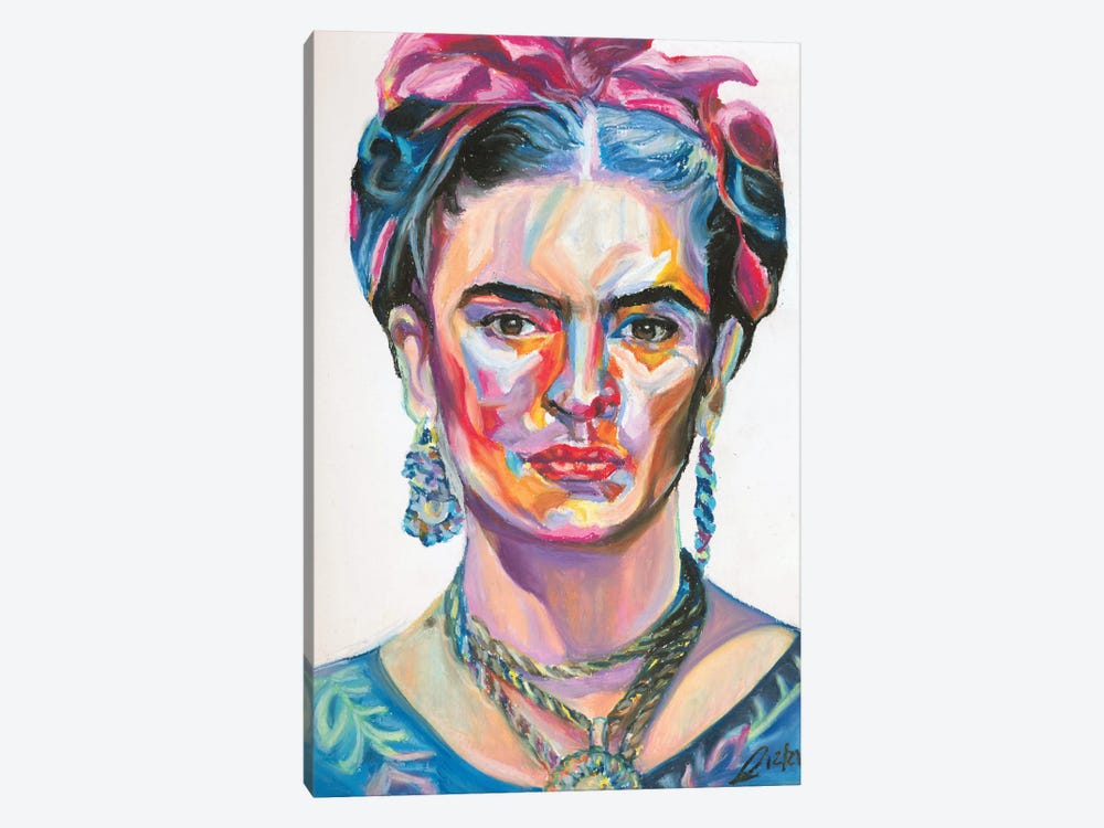 Frida Kahlo by Petra Hoette 1-piece Canvas Art Print